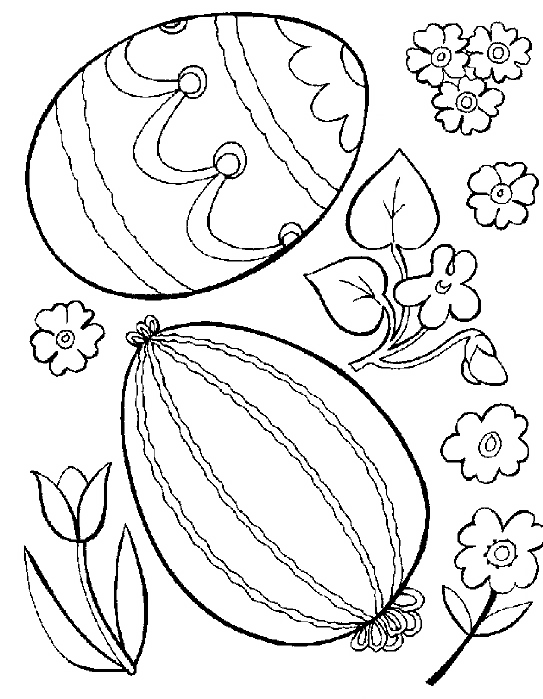 COLORIAGE OEUFS DE P�QUES