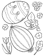 Coloriage Oeufs de P�ques